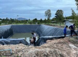 รับเหมาปูพีอีบ่อเก็บน้ำ.com หจก.เขียวสะอาด รับปูบ่อน้ำพลาสติก บ่อบำบัดน้ำเสีย บ่อแก๊ส 35 รับปูบ่อน้ำพลาสติก HDPEพิมาย